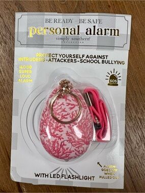Simply Southern Pink Personal Alarm with LED Flashlight NWT